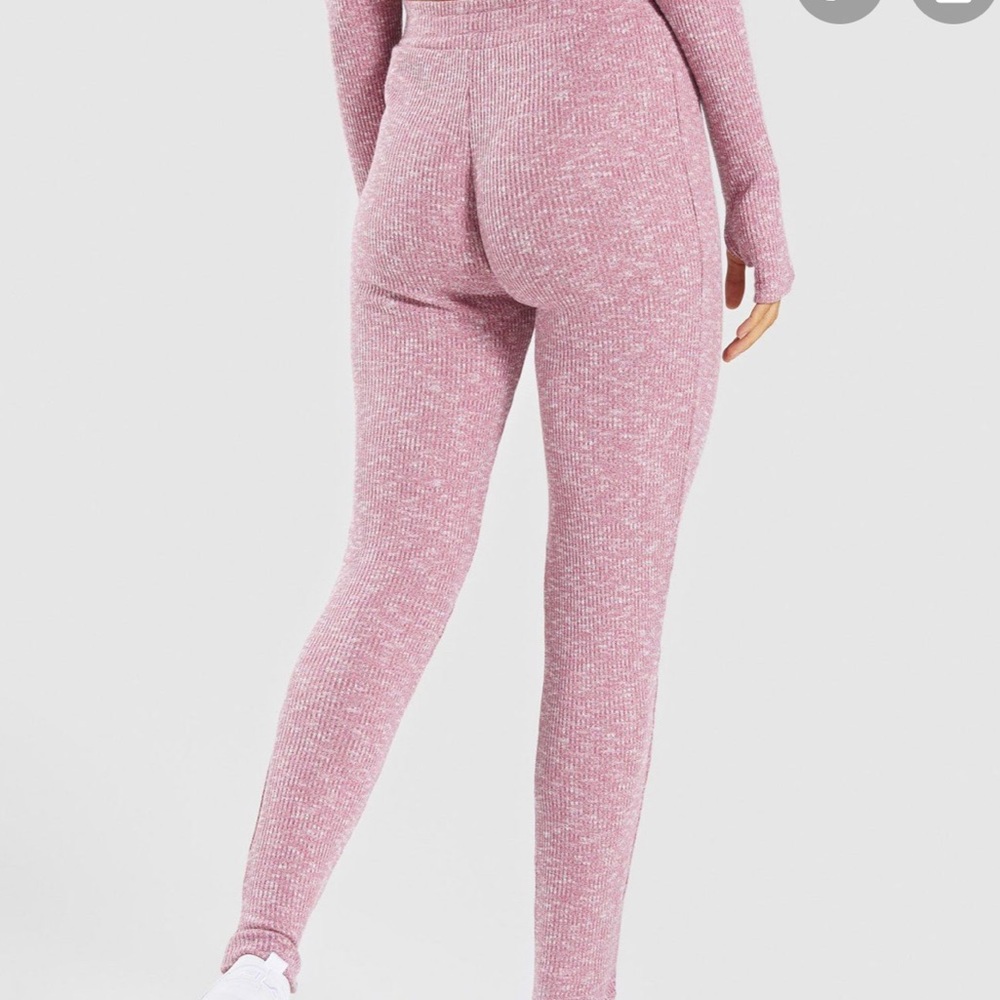 Gymshark dusky pink marl slounge bottoms